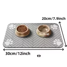 Absorbent Pet Feeding Mat — Waterproof Non-Slip | Dogs & Cats