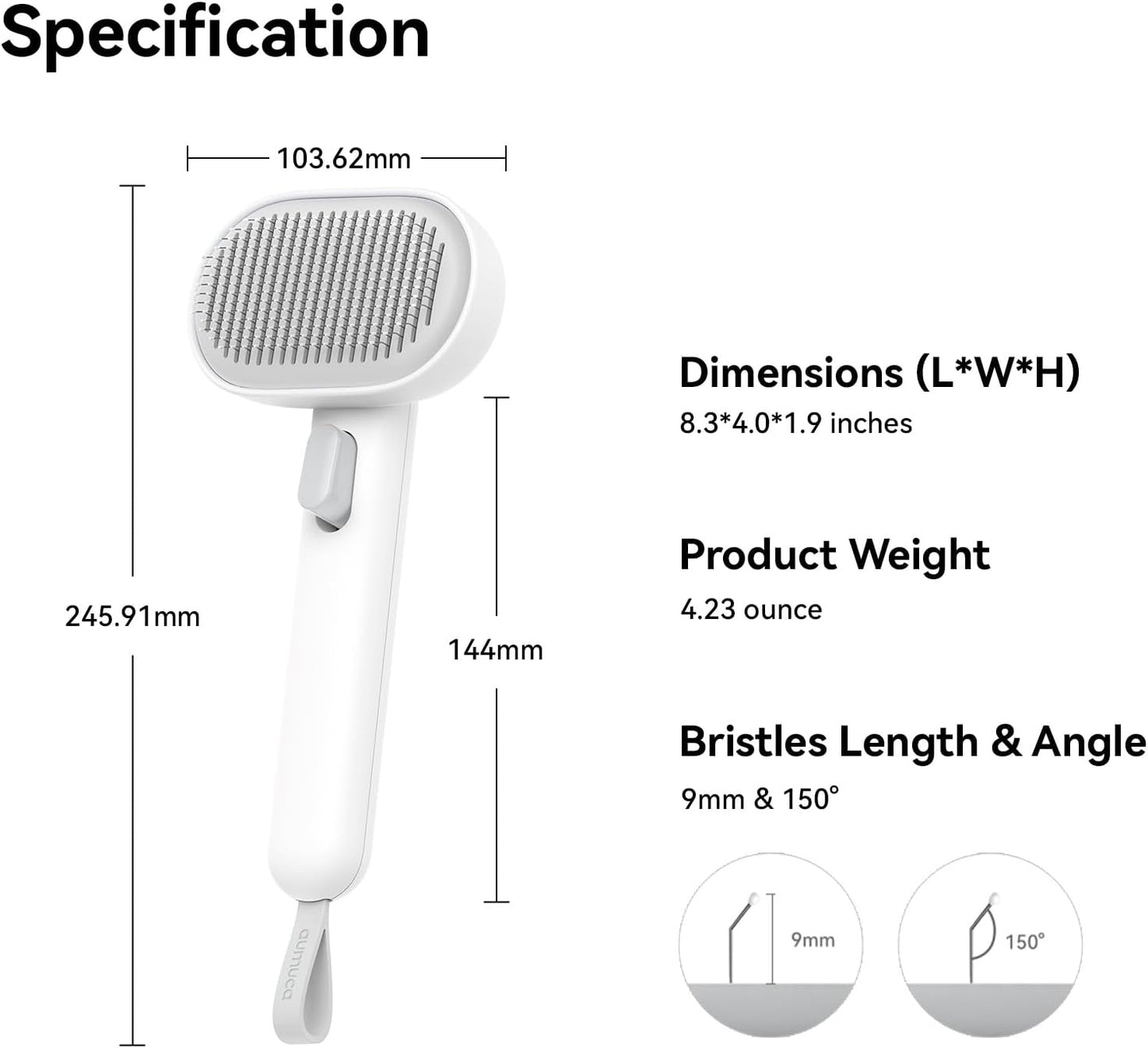 Professional Dog & Cat Brush — Long Hair