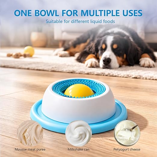 Interactive Slow Feeder Bowl for Dogs & Cats