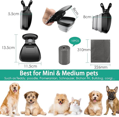 Portable Pooper Scooper with Waste Bags — Dogs