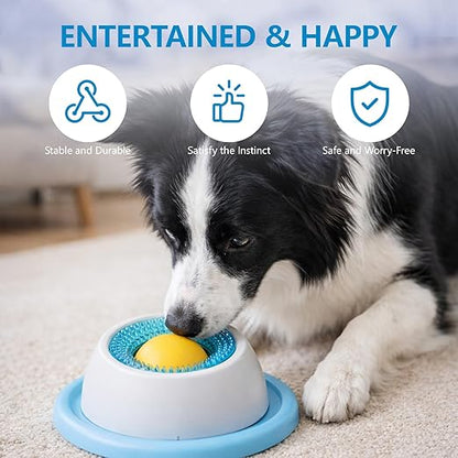 Interactive Slow Feeder Bowl for Dogs & Cats