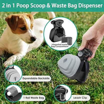 Portable Pooper Scooper with Waste Bags — Dogs