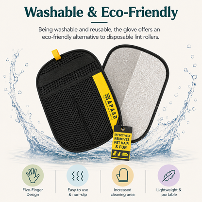 Pet Hair Removal Glove for Dogs & Cats