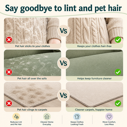 Pet Hair Removal Glove for Dogs & Cats
