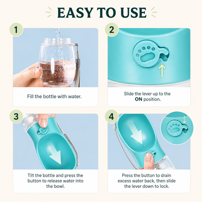 Portable Dog Water Bottle Lightweight & Leak Proof