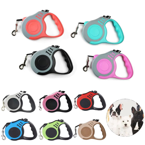 Retractable Dog Leash — 3m & 5m | Small Medium Large Dogs