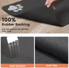 Absorbent Pet Feeding Mat — Waterproof Non-Slip | Dogs & Cats