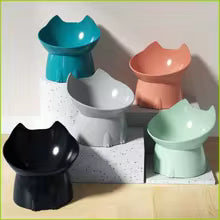 Raised Pet Bowl with Long Ears Design — Neck Protection | Dogs & Cats