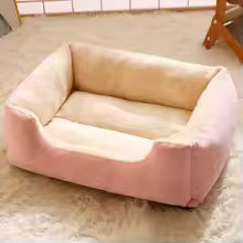 Cozy Cushion Cat & Dog Basket Bed — Winter Warm House