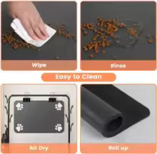 Absorbent Pet Feeding Mat — Waterproof Non-Slip | Dogs & Cats