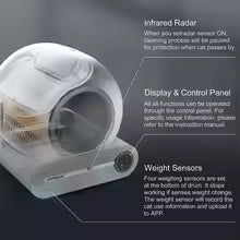 65L Self-Cleaning Smart Cat Litter Box — APP Control & Deodorising