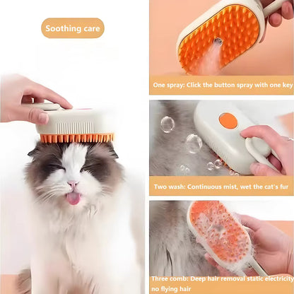 Pet Steam Grooming Brush & Comb Dogs & Cats | Willow Pets