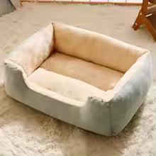 Cozy Cushion Cat & Dog Basket Bed — Winter Warm House