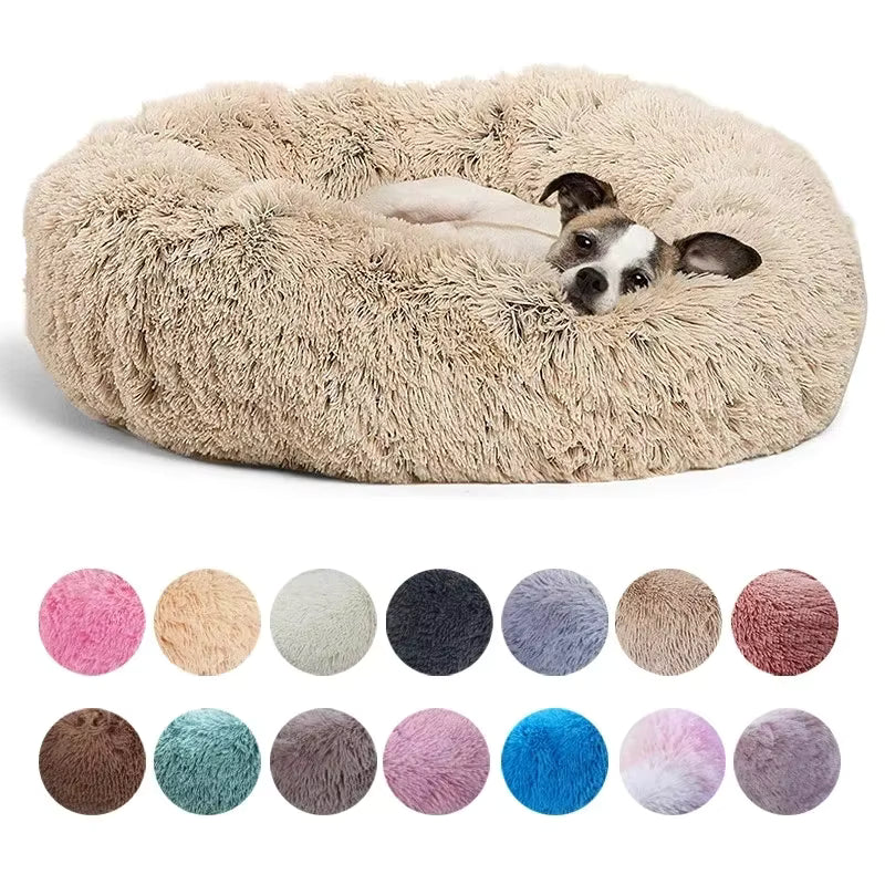 Round Pet Bed Super Soft & Warm | Dogs & Cats