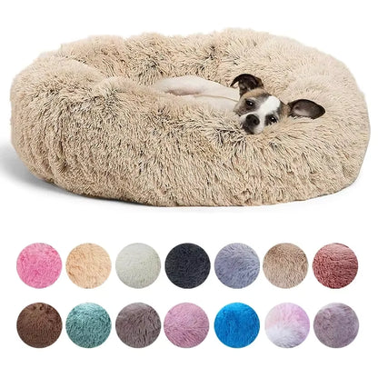 Round Pet Bed Super Soft & Warm | Dogs & Cats
