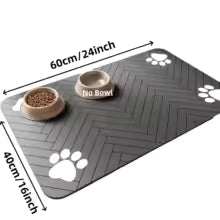Absorbent Pet Feeding Mat — Waterproof Non-Slip | Dogs & Cats
