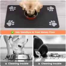 Absorbent Pet Feeding Mat — Waterproof Non-Slip | Dogs & Cats