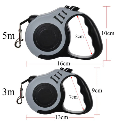 Retractable Dog Leash — 3m & 5m | Small Medium Large Dogs