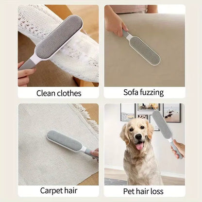 Double-Sided Pet Hair Remover Lint Brush — Dogs & Cats