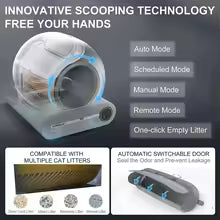 65L Self-Cleaning Smart Cat Litter Box — APP Control & Deodorising