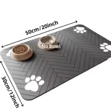 Absorbent Pet Feeding Mat — Waterproof Non-Slip | Dogs & Cats