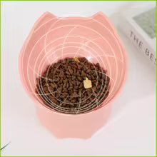 Raised Pet Bowl with Long Ears Design — Neck Protection | Dogs & Cats