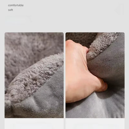 Cozy Cushion Cat & Dog Basket Bed — Winter Warm House