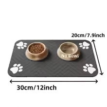 Absorbent Pet Feeding Mat — Waterproof Non-Slip | Dogs & Cats